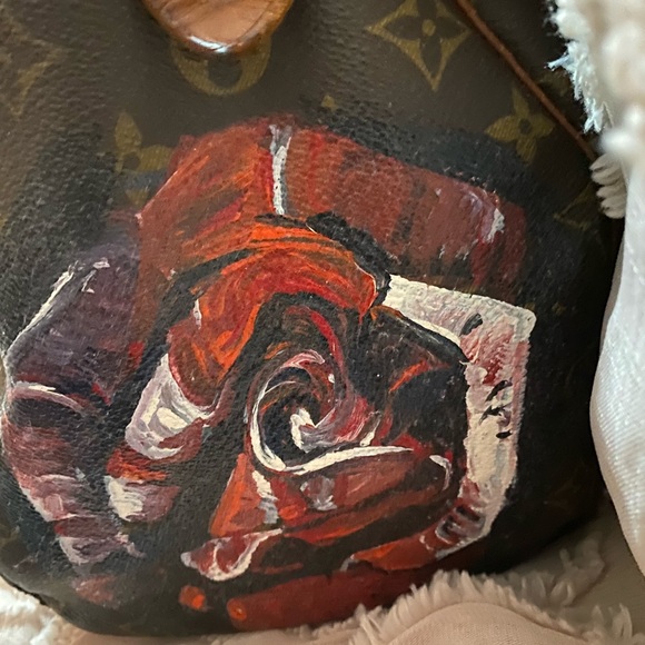 Custom painted Authentic Louis Vuitton Speedy Bag - Picture 12 of 15